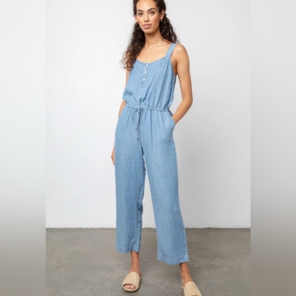 Rails Brooklyn Chambray Denim Blue Jumpsuit